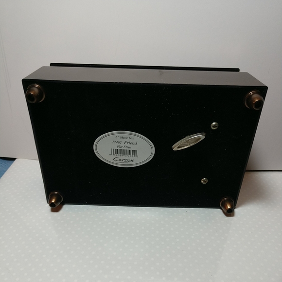 🎶🎵 Music Box 6" Carson Home Accents Serenity Prayer Plays "Friend Fur Elise" - Picture 10 of 11